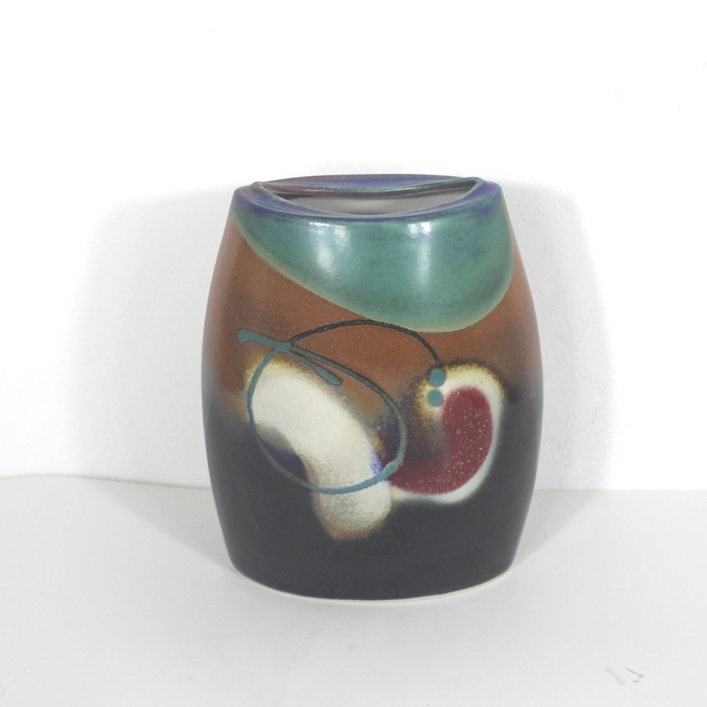 Vintage Loren Lukens Signed Studio Pottery Vase